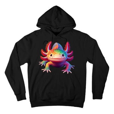 Axolotl Rainbow Kawaii Colorful Axolotl Lovers Herpetologist Tall Hoodie