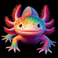 Axolotl Rainbow Kawaii Colorful Axolotl Lovers Herpetologist Visor