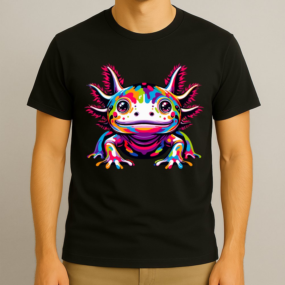 Axolotl Rainbow Kawaii Colorful Love Axolotls Herpetologist T-Shirt
