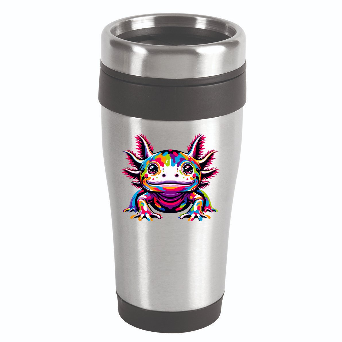 Axolotl Rainbow Kawaii Colorful Love Axolotls Herpetologist 16oz Travel Tumbler