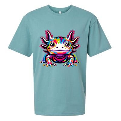 Axolotl Rainbow Kawaii Colorful Love Axolotls Herpetologist Sueded Cloud Jersey T-Shirt