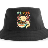 Axolotl Ramen Kawaii Neko Japanese Noodles Aesthetic Sustainable Bucket Hat