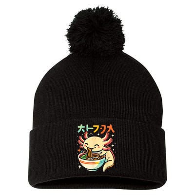 Axolotl Ramen Kawaii Neko Japanese Noodles Aesthetic Pom Pom 12in Knit Beanie