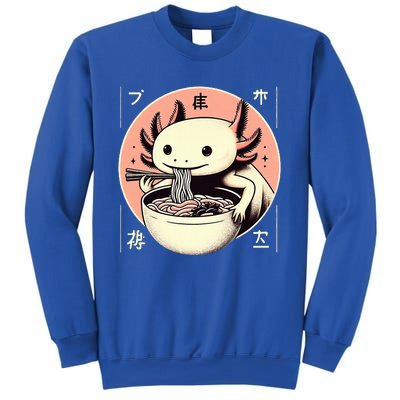 Axolotl Ra Kawaii Neko Japanese Noodles Aesthetic  Sweatshirt