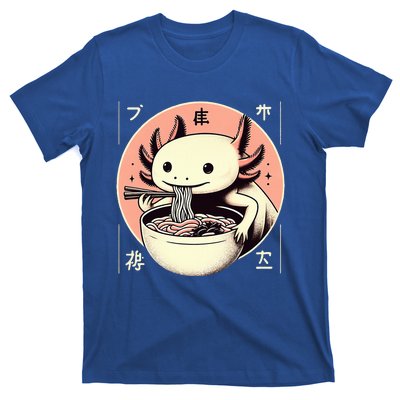 Axolotl Ra Kawaii Neko Japanese Noodles Aesthetic  T-Shirt