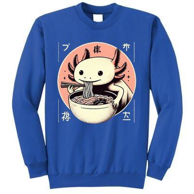 Axolotl Ra Kawaii Neko Japanese Noodles Aesthetic  Tall Sweatshirt