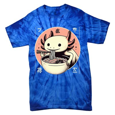 Axolotl Ra Kawaii Neko Japanese Noodles Aesthetic  Tie-Dye T-Shirt