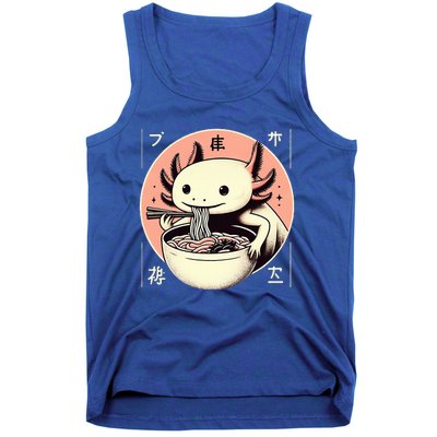 Axolotl Ra Kawaii Neko Japanese Noodles Aesthetic  Tank Top