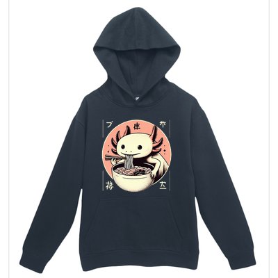 Axolotl Ra Kawaii Neko Japanese Noodles Aesthetic  Urban Pullover Hoodie