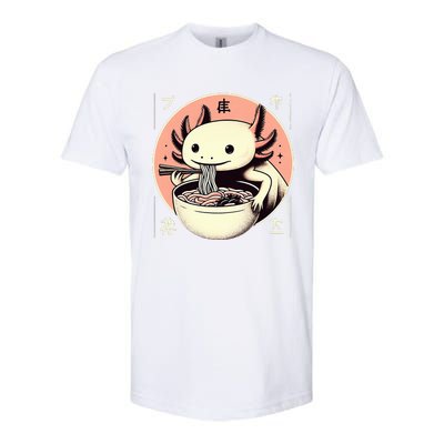 Axolotl Ra Kawaii Neko Japanese Noodles Aesthetic  Softstyle® CVC T-Shirt