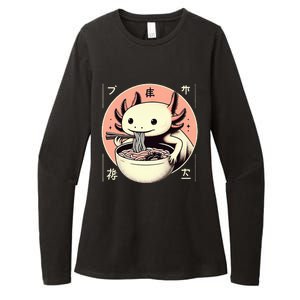 Axolotl Ra Kawaii Neko Japanese Noodles   Womens CVC Long Sleeve Shirt