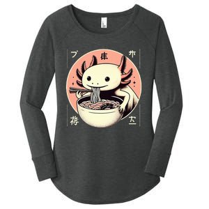 Axolotl Ra Kawaii Neko Japanese Noodles   Women's Perfect Tri Tunic Long Sleeve Shirt