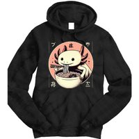 Axolotl Ra Kawaii Neko Japanese Noodles   Tie Dye Hoodie