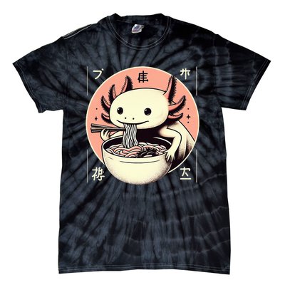 Axolotl Ra Kawaii Neko Japanese Noodles   Tie-Dye T-Shirt