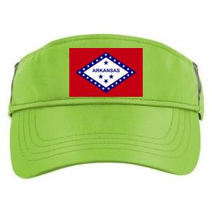 Arkansas State Flag Adult Drive Performance Visor