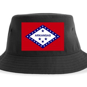 Arkansas State Flag Sustainable Bucket Hat