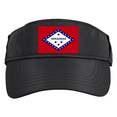 Arkansas State Flag Adult Drive Performance Visor