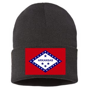 Arkansas State Flag Sustainable Knit Beanie