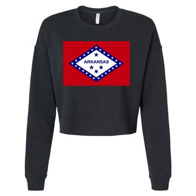 Arkansas State Flag Cropped Pullover Crew