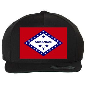 Arkansas State Flag Wool Snapback Cap