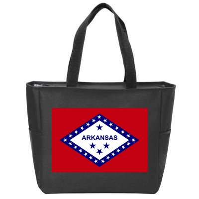 Arkansas State Flag Zip Tote Bag