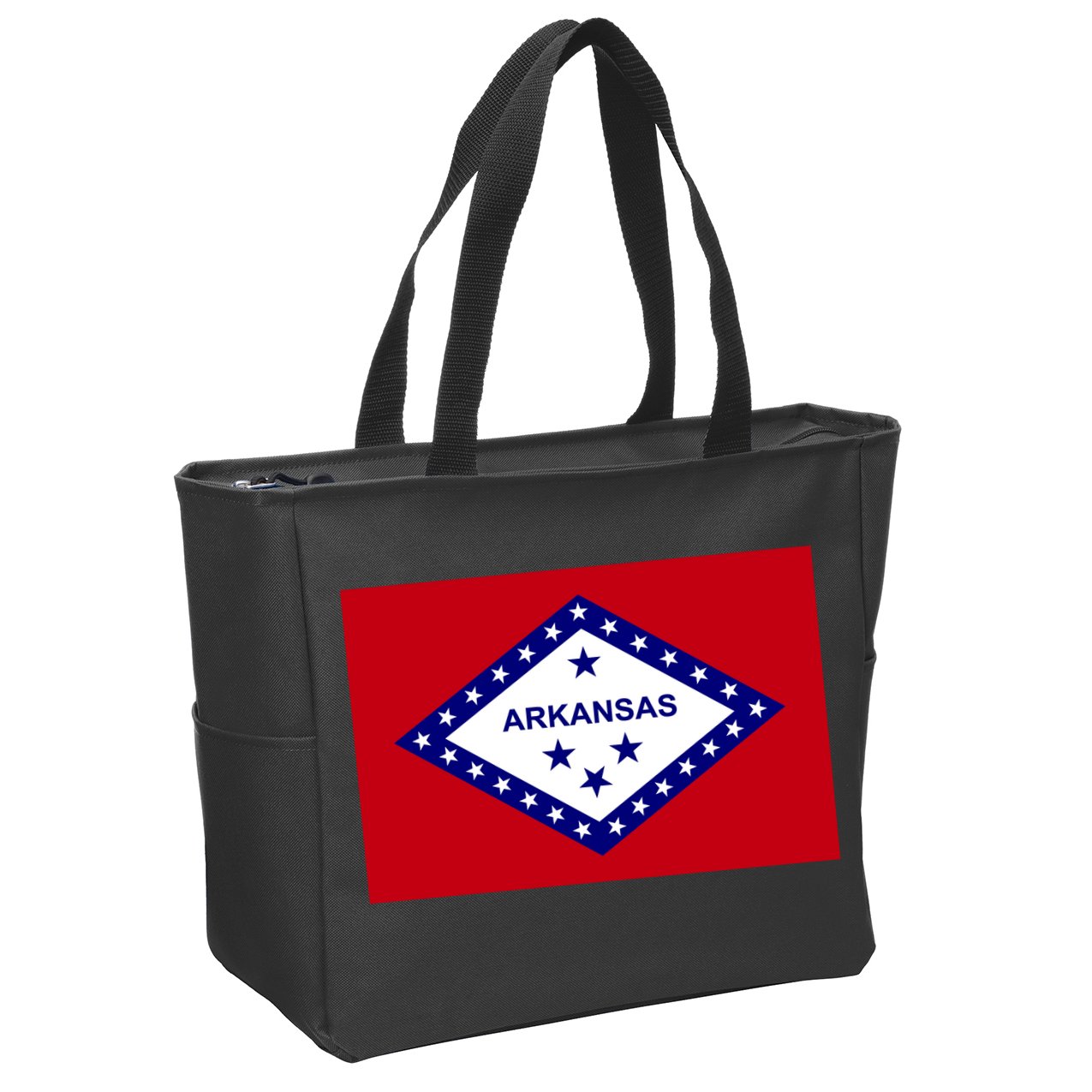 Arkansas State Flag Zip Tote Bag