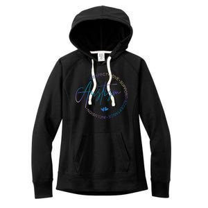 Autism Respect Love Support Acceptance Women's Fleece Hoodie