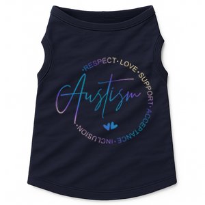 Autism Respect Love Support Acceptance Doggie Tank