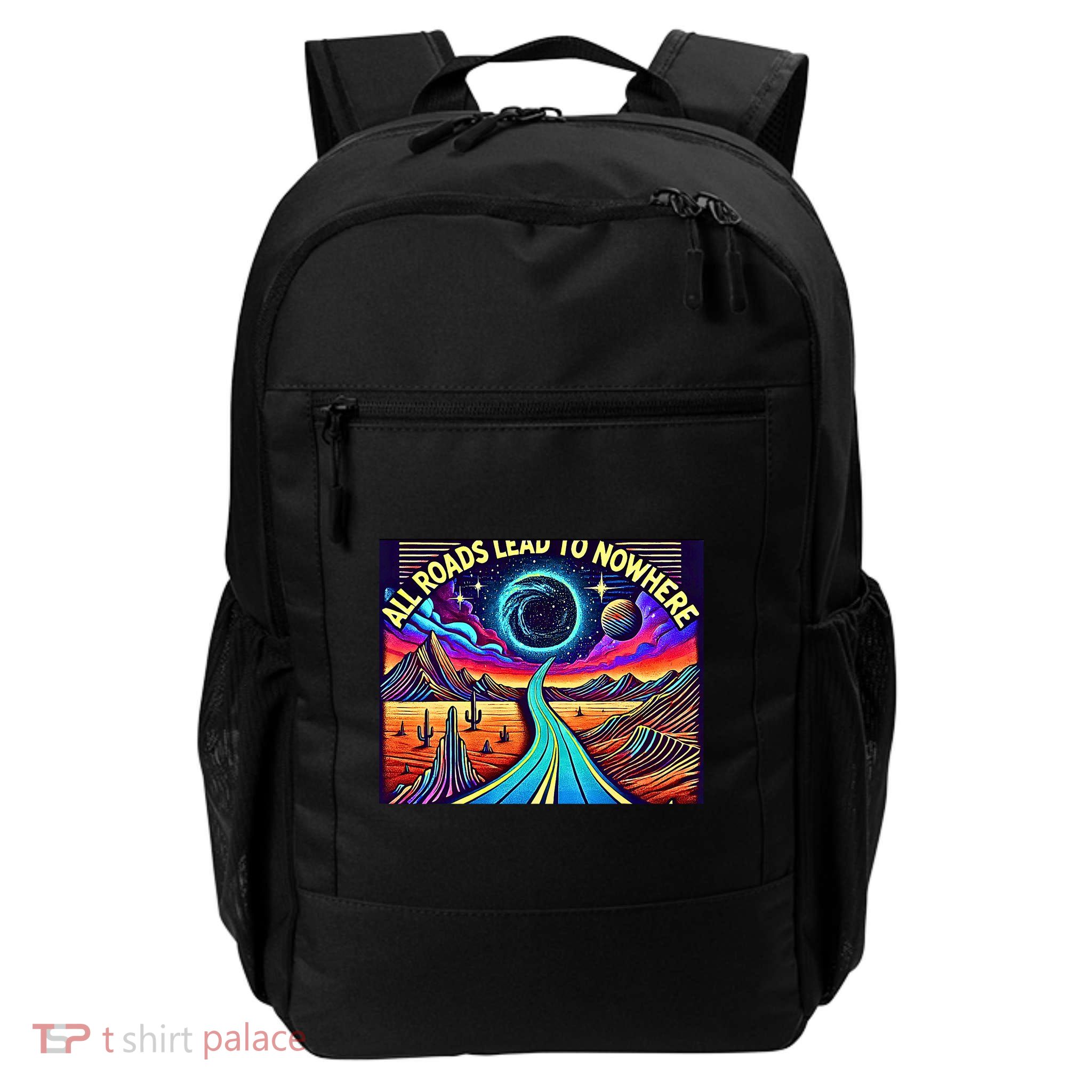 All Roads Lead To Nowhere Cosmic Psychedelic Daily Commute Backpack