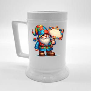 Autism Respect Love Support Gnome Autism Awareness Meaningful Gift Beer Stein