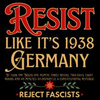 Anti-Fascism Resist Like Its 1938 Germany Reject Fascism Sustainable Bucket Hat