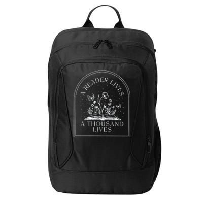 A Reader Lives A Thousand Lives Love Reading Bookish City Backpack