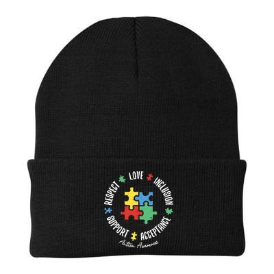 Autism Respect Love Support Autism Awareness Beanie