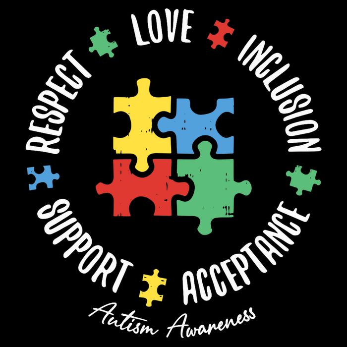 Autism Respect Love Support Autism Awareness Flat Bill Trucker Hat