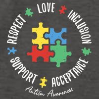 Autism Respect Love Support Autism Awareness Vector Backpack