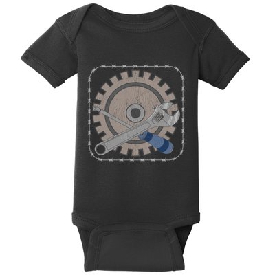 Automobile Restoration Lovers Car Repair Auto Mechanic Baby Bodysuit