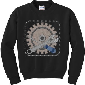 Automobile Restoration Lovers Car Repair Auto Mechanic Kids Sweatshirt