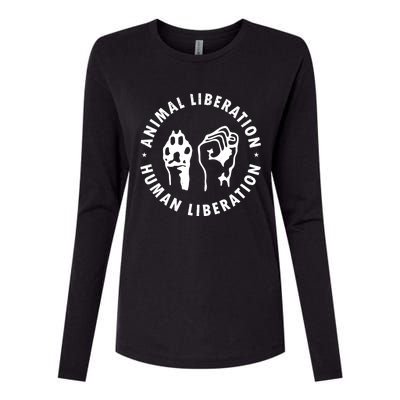 Animal Rights Liberation Vegan Vegetarian Gift Womens Cotton Relaxed Long Sleeve T-Shirt