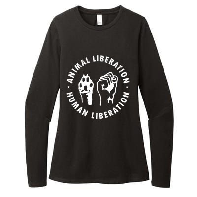 Animal Rights Liberation Vegan Vegetarian Gift Womens CVC Long Sleeve Shirt