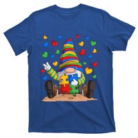 Autism Respect Love Support Gnome Autism Awareness Cute Gift T-Shirt