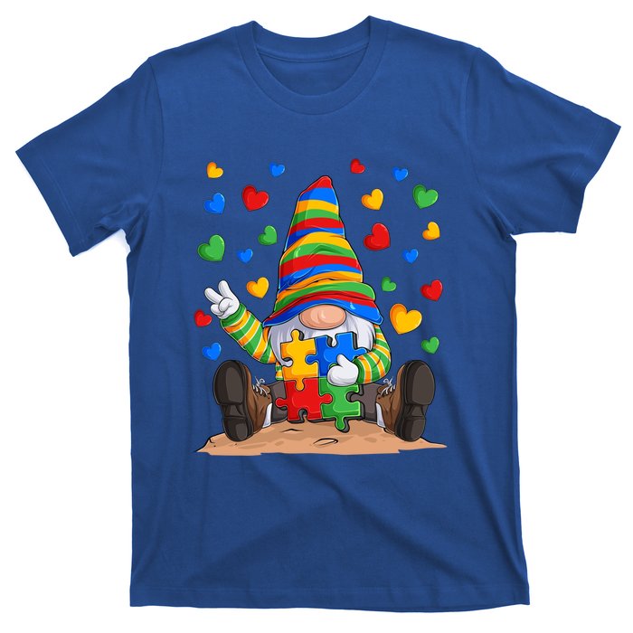 Autism Respect Love Support Gnome Autism Awareness Cute Gift T-Shirt