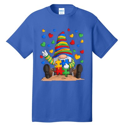 Autism Respect Love Support Gnome Autism Awareness Cute Gift Tall T-Shirt