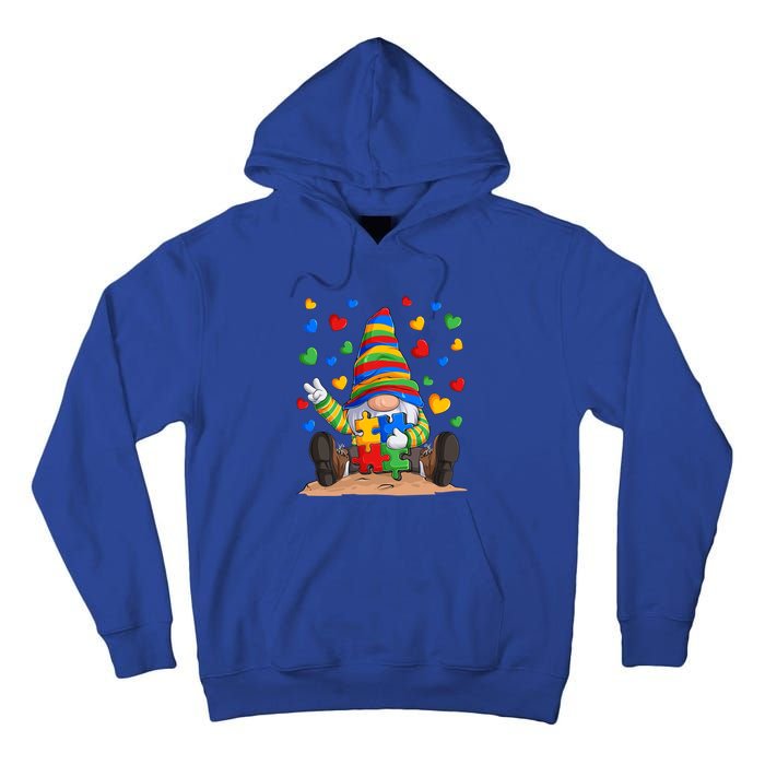 Autism Respect Love Support Gnome Autism Awareness Cute Gift Tall Hoodie