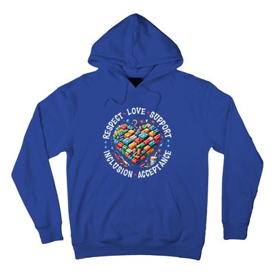 Autism Respect Love Support Autistic Awareness Gift Hoodie