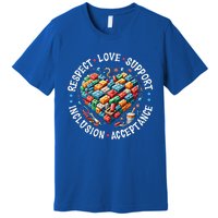 Autism Respect Love Support Autistic Awareness Gift Premium T-Shirt