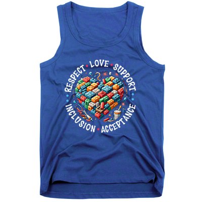 Autism Respect Love Support Autistic Awareness Gift Tank Top