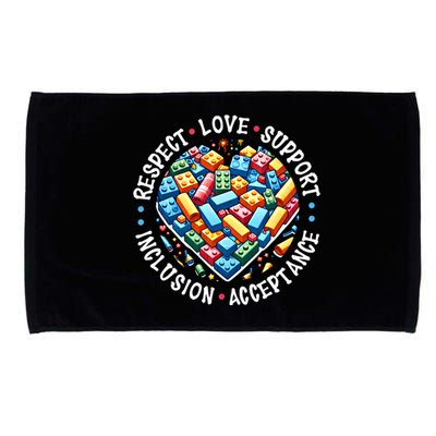 Autism Respect Love Support Autistic Awareness Gift Microfiber Hand Towel