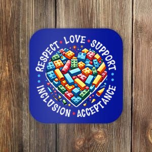 Autism Respect Love Support Autistic Awareness Gift Coaster