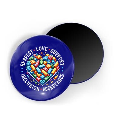 Autism Respect Love Support Autistic Awareness Gift Magnet