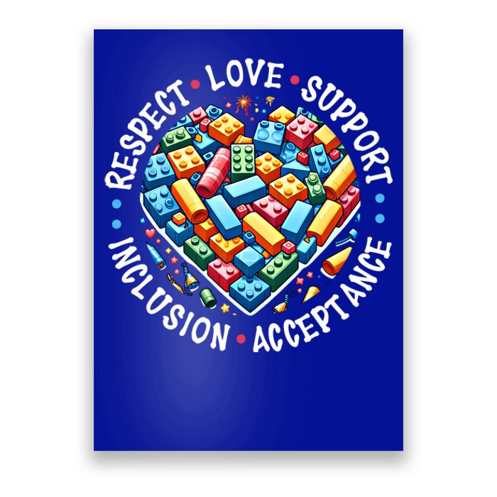 Autism Respect Love Support Autistic Awareness Gift Poster